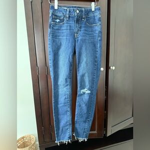 GAP Women's Blue Jeggings, Mid Rise, 2R